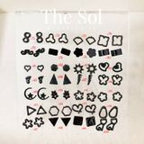  [SHOPEE] Bông Tai Nhựa Nhiều Mẫu Chuôi Su - Màu Đen 