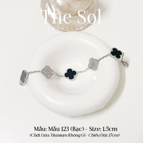  Lắc Tay Titan Dia Mix Black Lou - Mẫu 123 