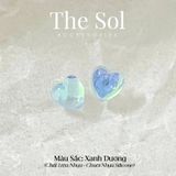  Bông Tai Nhựa Hologram Heart 