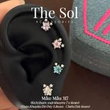  Khuyên Tai Thép Xi Mạ Bling Colour Star - Mẫu 317 