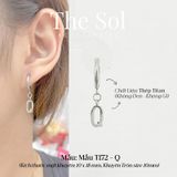  Khuyên Tai Titan The Alphabet - Mẫu T172 