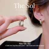  Bông Tai Hàn Quốc Heavy Hoops 