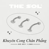  Khuyên Môi Titan Unisex ASHLEY - Bi Tròn 