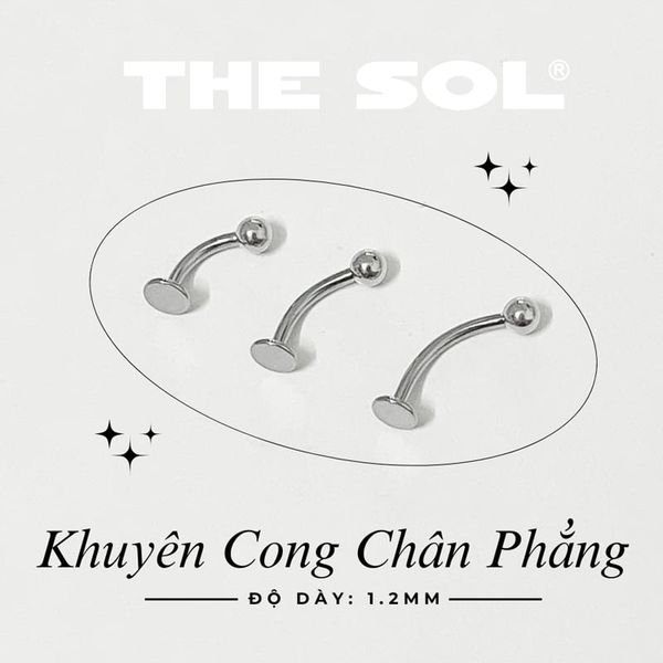  Khuyên Môi Titan Unisex ASHLEY - Bi Tròn 