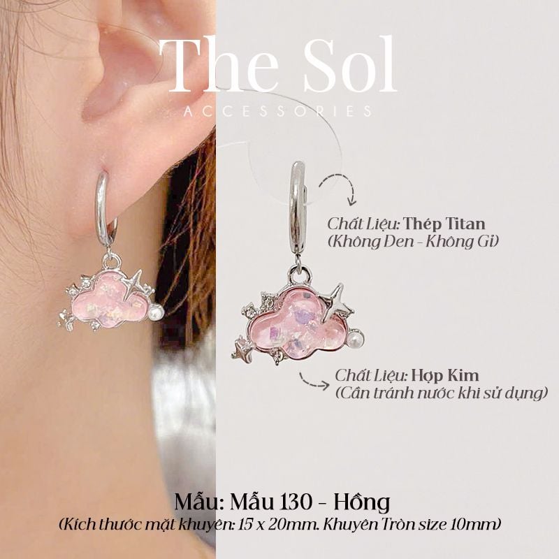  Khuyên Tai Titan The Cloud - Mẫu T130 