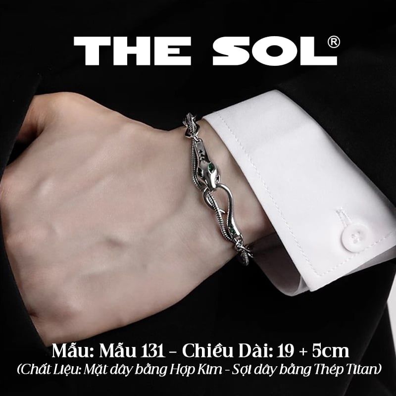  Lắc Tay Titan Unisex Green Snake - Mẫu 131 