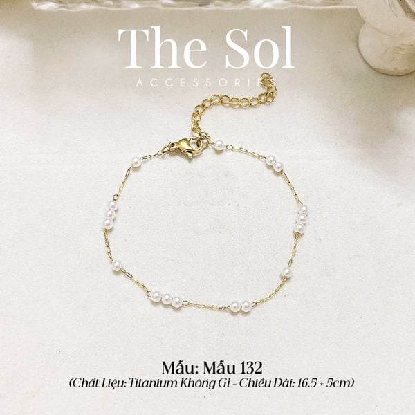  Lắc Tay Titan Mini Pearls - Mẫu 132 
