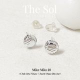  [SHOPEE] Bông Tai Nhựa Nhiều Mẫu Chuôi Su - Màu Bạc 