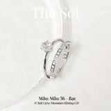  Nhẫn Titan Dot Diamond Line - Mẫu 56 