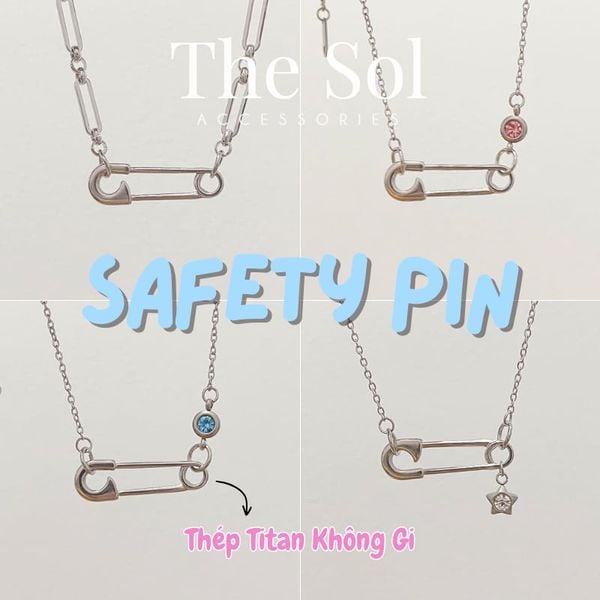  Dây Chuyền Thép SAFETY PIN 