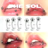  Khuyên Môi Titan Unisex ASHLEY - Bi Tròn 