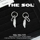  Khuyên Tai Titan Unisex The Feather - Mẫu T175 