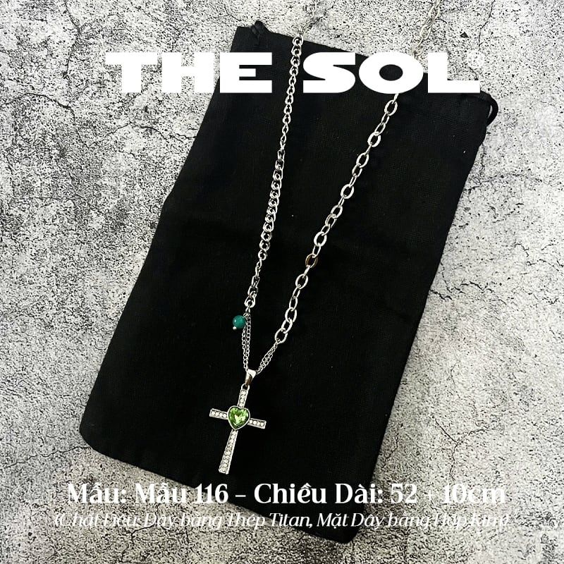  Dây Chuyền Titan Unisex Green Cross - Mẫu 116 