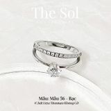  Nhẫn Titan Dot Diamond Line - Mẫu 56 