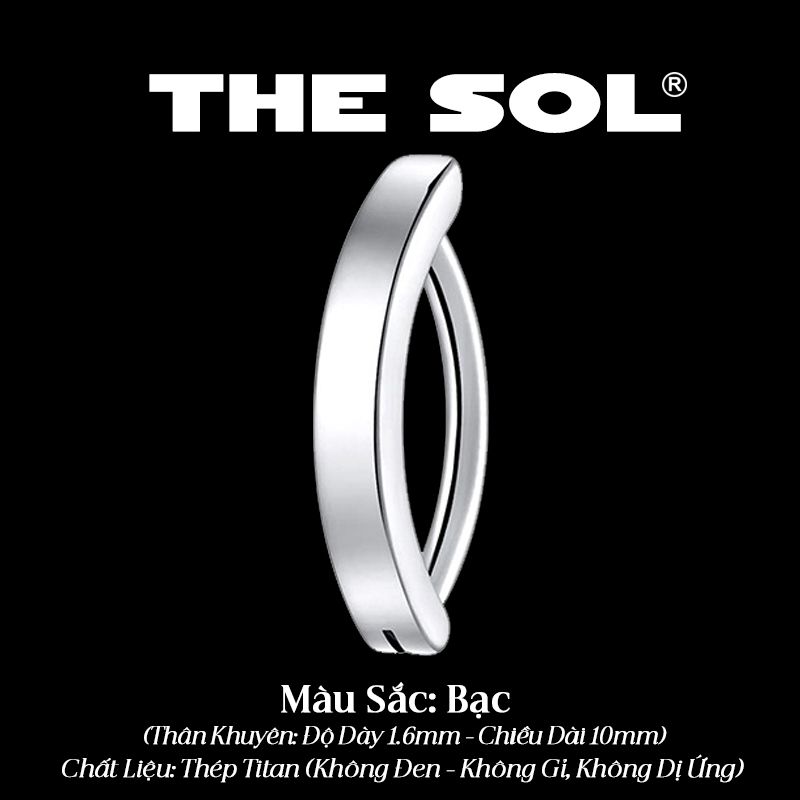  Khuyên Rốn/ Khuyên Tai Titan Unisex Half Hoops 