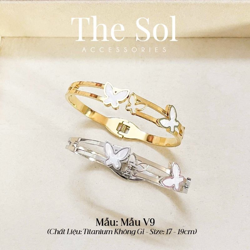  Vòng Tay Titan Double Butterflies - Mẫu V9 
