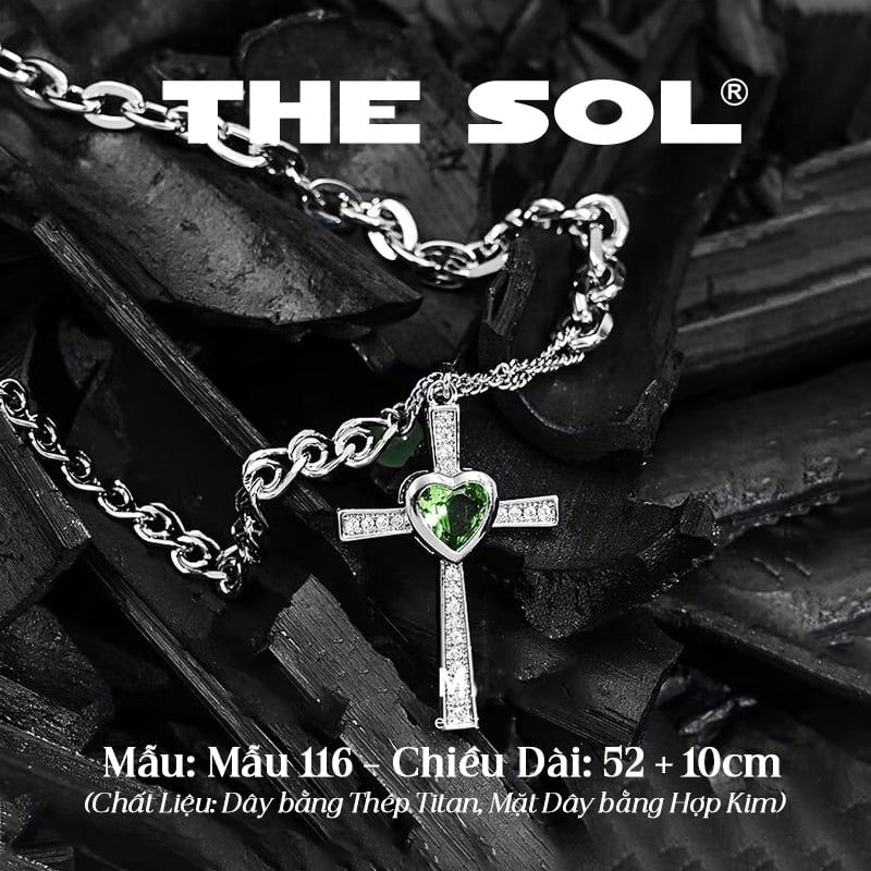  Dây Chuyền Titan Unisex Green Cross - Mẫu 116 
