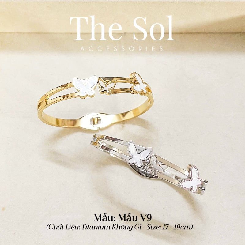  Vòng Tay Titan Double Butterflies - Mẫu V9 