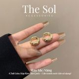  Bông Tai Hàn Quốc Heavy Hoops 