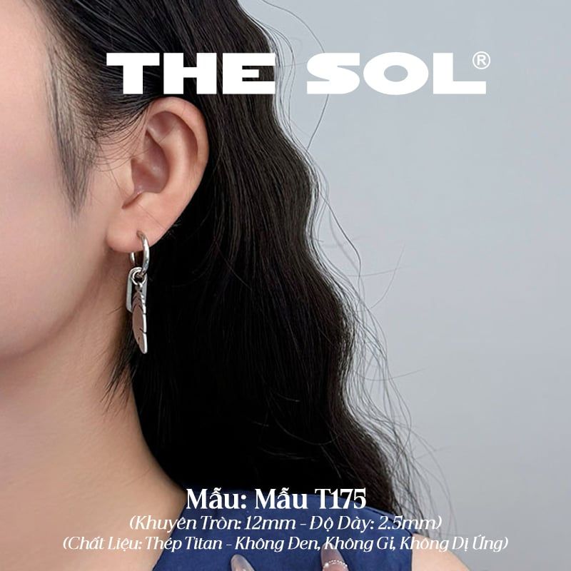  Khuyên Tai Titan Unisex The Feather - Mẫu T175 