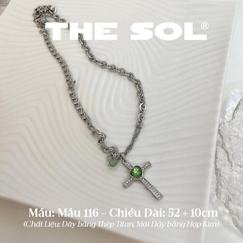  Dây Chuyền Titan Unisex Green Cross - Mẫu 116 