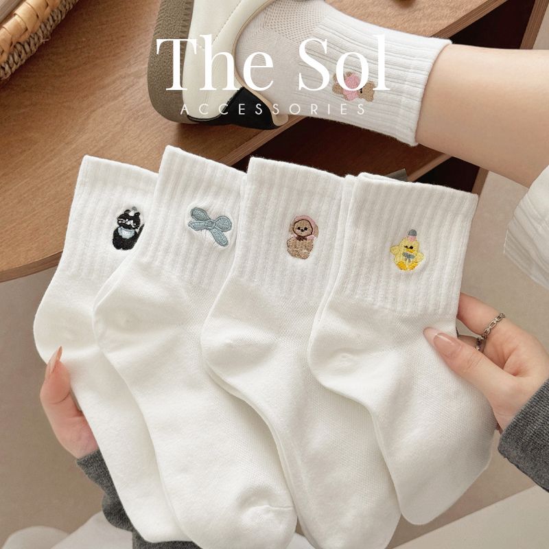  Tất Hàn Quốc Blue Bow 