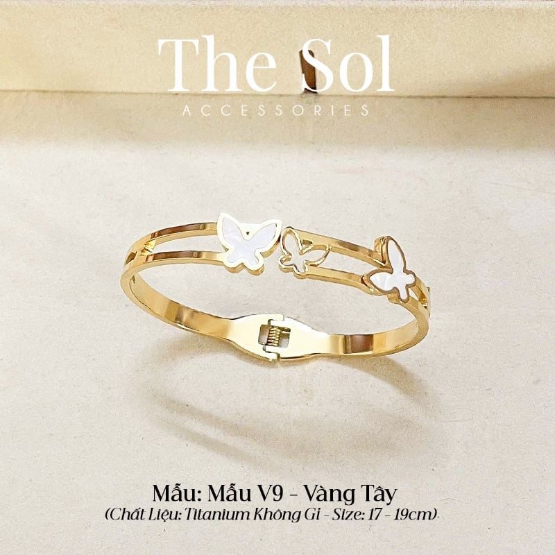  Vòng Tay Titan Double Butterflies - Mẫu V9 