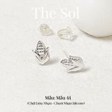  [SHOPEE] Bông Tai Nhựa Nhiều Mẫu Chuôi Su - Màu Bạc 