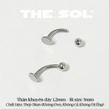  Khuyên Môi Titan Unisex ASHLEY - Bi Tròn 