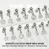  Khuyên Tai Titan Drop Mini Shape - Mẫu D90 
