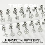  Khuyên Tai Titan Drop Mini Shape - Mẫu D84 