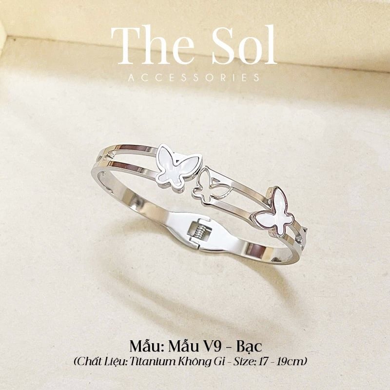  Vòng Tay Titan Double Butterflies - Mẫu V9 