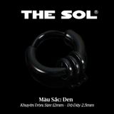  Khuyên Tai Nhựa Khuyên Tròn 3 Vòng Nhỏ 