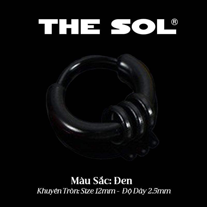  Khuyên Tai Nhựa Khuyên Tròn 3 Vòng Nhỏ 