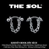  Khuyên Tai Titan Unisex ROOK Dây Xích 