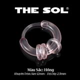  Khuyên Tai Nhựa Khuyên Tròn 3 Vòng Nhỏ 