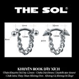  Khuyên Tai Titan Unisex ROOK Dây Xích 