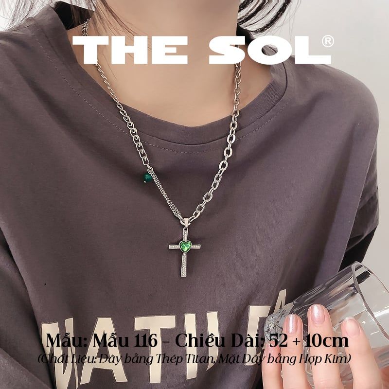  Dây Chuyền Titan Unisex Green Cross - Mẫu 116 