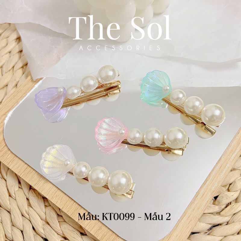  Kẹp Tóc Hologram Sea ​​Shells 