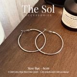  Bông Tai Hàn Quốc Circle Hoops 