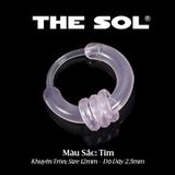  Khuyên Tai Nhựa Khuyên Tròn 3 Vòng Nhỏ 