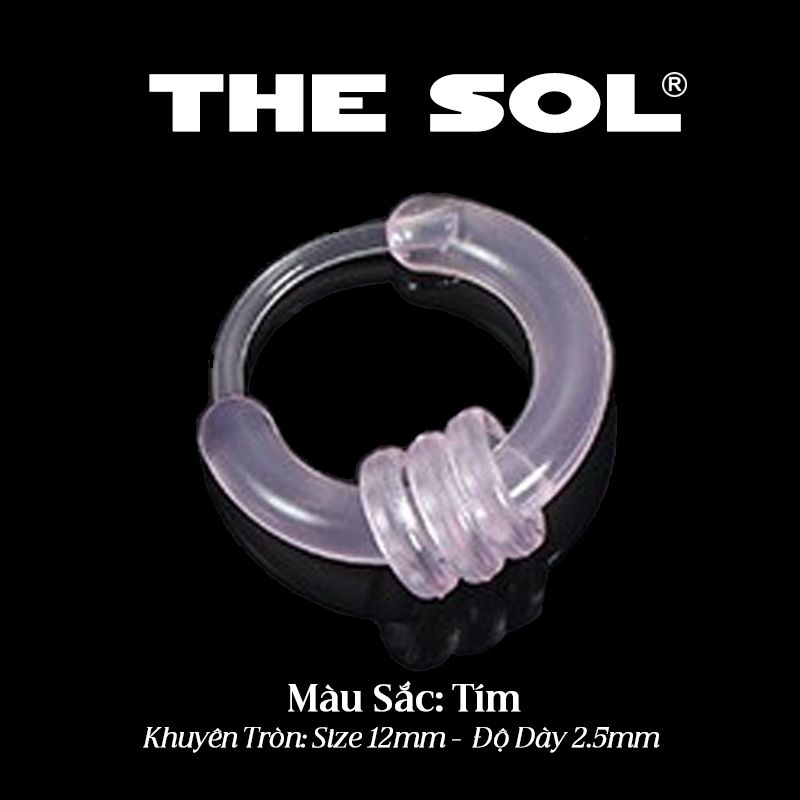  Khuyên Tai Nhựa Khuyên Tròn 3 Vòng Nhỏ 