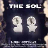  Khuyên Tai Titan Mini Shape - Mẫu D62 