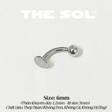  Khuyên Môi Titan Unisex ASHLEY - Bi Tròn 