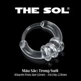  Khuyên Tai Nhựa Khuyên Tròn 3 Vòng Nhỏ 