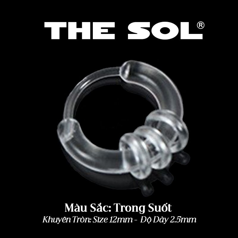  Khuyên Tai Nhựa Khuyên Tròn 3 Vòng Nhỏ 