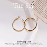  Bông Tai Hàn Quốc Circle Hoops 