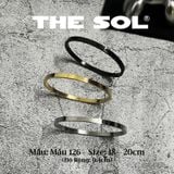  Vòng Tay Titan Unisex The Basic - 4mm - Mẫu 126 