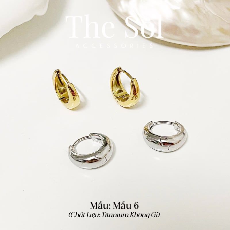  Bông Tai Titan Trendy Hoops - Mẫu 6 