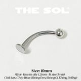  Khuyên Môi Titan Unisex ASHLEY - Bi Tròn 